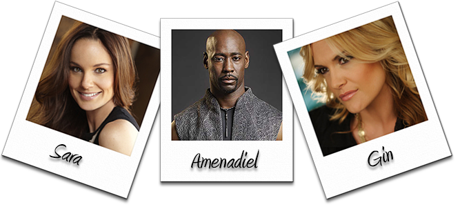 Sara, Amenadiel, & Gin